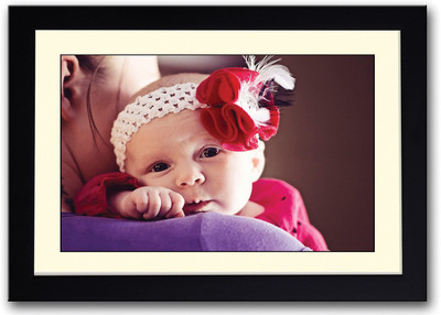 

Cute Baby With Mother Fine Art Print(14 inch X 20 inch, Framed)