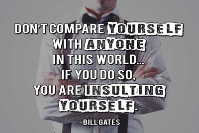 

QUOTE YOURSELF BILL GATES 12X18 INCHES Fine Art Print(12 inch X 18 inch)