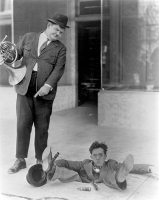 7% OFF on Laurel & Hardy Fine Art Print(28.89 inch X 23 inch)