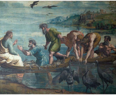 

Old Masters Collection - The Miraculous Draft of Fishes by Raphael - Medium Size Ready To Frame Rolled Digital Art Print On Photographic Paper(24 inch X 18 inch, Rolled)