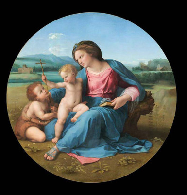 

Old Masters Collection - The Alba Madonna by Raphael - Medium Size Ready To Frame Rolled Digital Art Print On Photographic Paper(18 inch X 18 inch, Rolled)