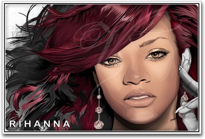

Rihanna Artistic Photographic Paper(12 inch X 18 inch)