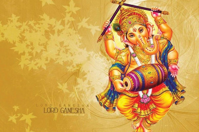 

Posterhouzz Ganesha Poster Fine Art Print(12 inch X 18 inch, Rolled)