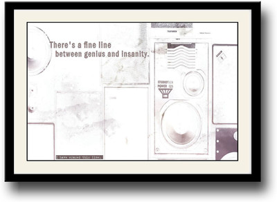 

Genius vs insanity Fine Art Print(10 inch X 14 inch, Framed)