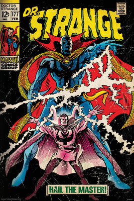 

Doctor strange- hail the master poster (Officially Licensed) Paper Print(24 inch X 16 inch, Rolled)