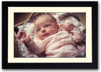 

Cute Baby Showing Hand Fine Art Print(14 inch X 20 inch, Framed)