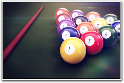 

Pool/Billiards Paper Print(12 inch X 18 inch)