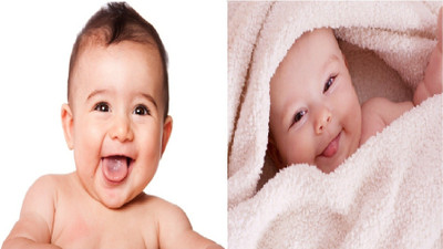 

Cute Baby Poster 2 Pcs Combo Smiling New Born Infant Wall Decor Photographic Paper(12 inch X 18 inch)