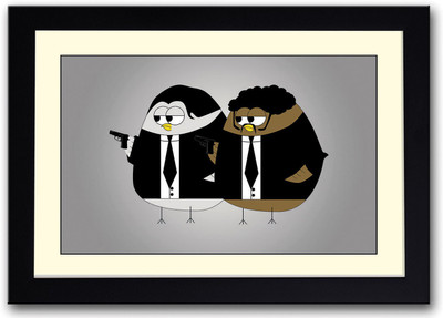 

Fiction Birds Fine Art Print(14 inch X 20 inch, Framed)