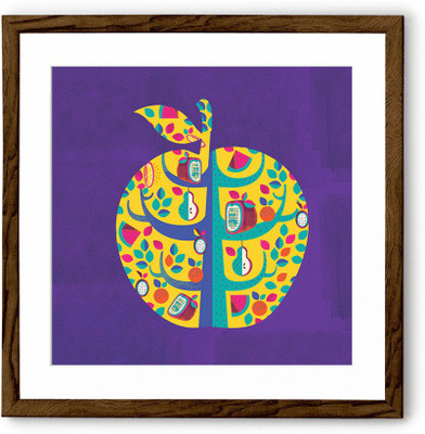 

Square Apple Fine Art Print(24 inch X 24 inch, Framed)