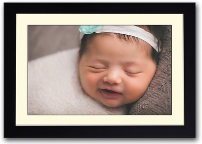 

Baby With A Cute Smile Fine Art Print(14 inch X 20 inch, Framed)