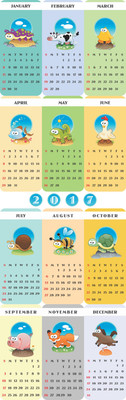 

2017 Poster Calender Version 9 Paper Print(38 inch X 12 inch, Rolled)