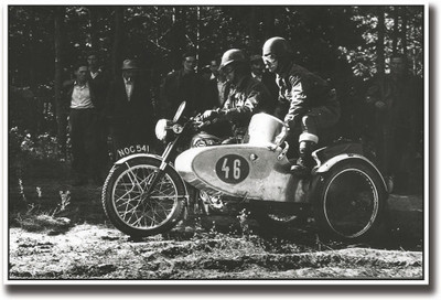 

Vintage Motorcycle race Fine Art Print(12 inch X 18 inch, Rolled)