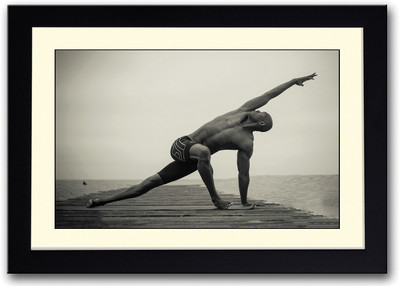 

Men Exercise Fine Art Print(14 inch X 20 inch, Framed)