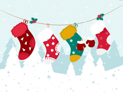 

Tallenge - Christmas Art - Christmas Stockings - Unframed Rolled A3 Size Poster Paper Print(16.5 inch X 11.6 inch, Rolled)