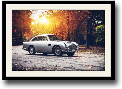 

Vintage Silver Car Fine Art Print(10 inch X 14 inch, Framed)