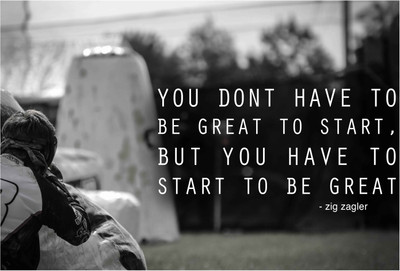 

Quote - Start to be Great Paper Print(13 inch X 19 inch, Rolled)