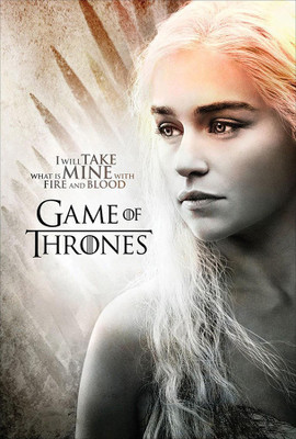 

Posterhouzz Game Of Thrones With Fire And Blood Daenerys Fine Art Print(18 inch X 12 inch, Rolled)