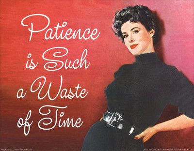 

Posterhouzz Patience Is Such A Waste Of Time Poster Fine Art Print(12 inch X 18 inch, Rolled)