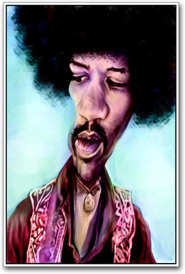 Jimi Hendrix Photographic Paper(18 inch X 12 inch)