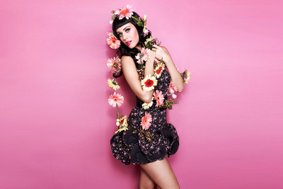 Katy Perry with Flowers Poster Paper Print(12 inch X 18 inch, Rolled)