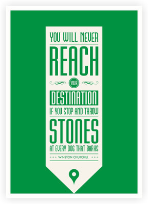 

Posterhouzz You Will Never Reach Your Destination Winston Churchill Inspirational Quotes Poster Paper Print(18 inch X 12 inch, Rolled)