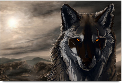 58% OFF on Wolf Staring at you Poster Paper Print(12 inch X 18 inch)