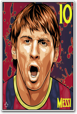

Messi Photographic Paper(18 inch X 12 inch)