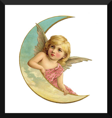 

Tallenge - Christmas Art - Angel MoOn Photographic Paper(12 inch X 11 inch, Framed)