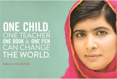 

Malala Saying Photographic Paper(13 inch X 19 inch, Rolled)