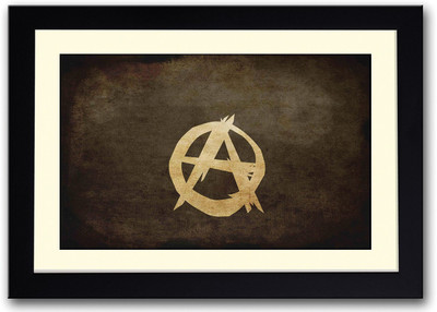 

Anarchy Sign Fine Art Print(14 inch X 20 inch, Framed)