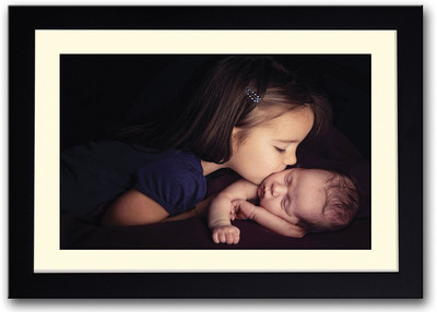 

Girl Kissing A Baby Fine Art Print(14 inch X 20 inch, Framed)