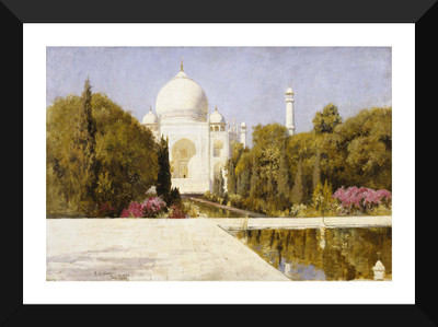 

Tallenge Modern Masters Collection - The Taj Mahal by Edwin Lord Weeks - Premium Quality A3 Size Framed Poster Paper Print(17 inch X 12 inch, Framed)