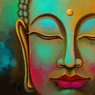 

Buddha Painting Canvas Art(12 inch X 12 inch)