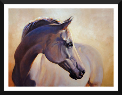 

Tallenge - Oil Painting of Horse - Medium Size Ready-to-hang Framed Art Print On - Medium Size Framed Art Print On Photographic Paper(14 inch X 18 inch, Framed)