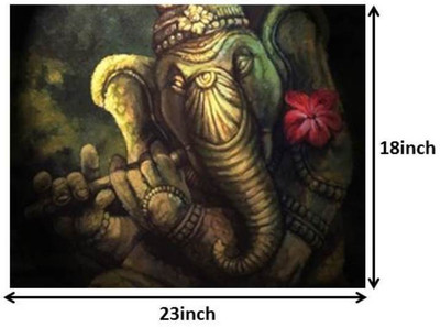 

Ganesha - Flute Paper Print(18 inch X 23 inch, Rolled)