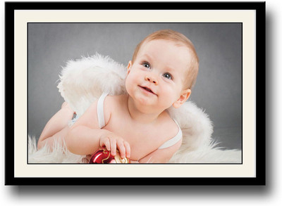 

Cute Baby with wings Fine Art Print(10 inch X 14 inch, Framed)