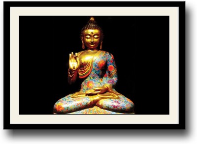 

Buddha blue statue Fine Art Print(10 inch X 14 inch, Framed)