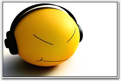 

Smiley Listening to Music Paper Print(12 inch X 18 inch)
