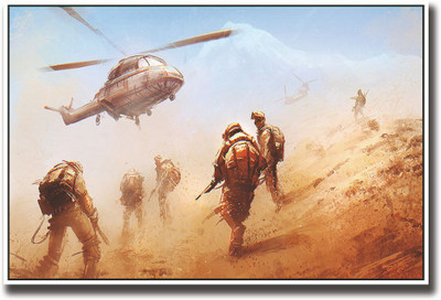 

Military Helicopter art Fine Art Print(12 inch X 18 inch, Rolled)