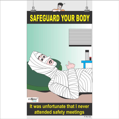 

Safety Poster-Safeguard your Body Paper Print(26 inch X 14.22 inch, Rolled)