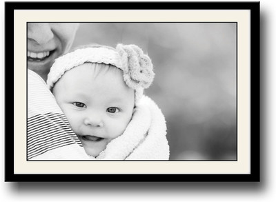 

Baby with mother b&w Fine Art Print(10 inch X 14 inch, Framed)
