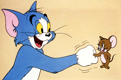 Tom And Jerry Cartoon Characters Paper Print(12 inch X 18 inch, Rolled)