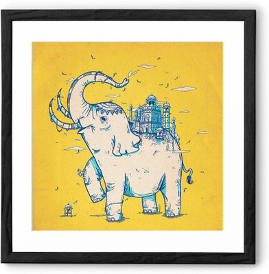 

Elephant Monument Fine Art Print(24 inch X 24 inch, Framed)
