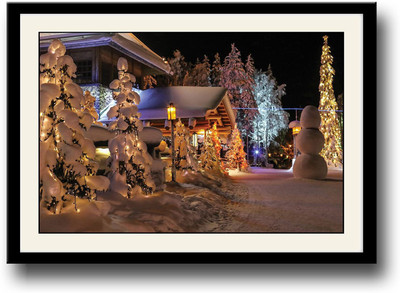 

Snow Covered House AFP0344 Fine Art Print(10 inch X 14 inch, Framed)