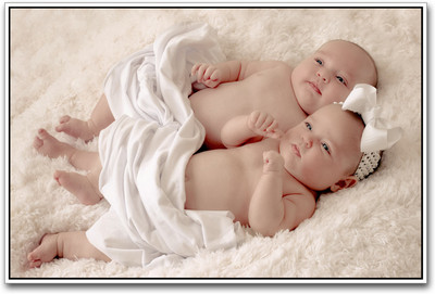 two cute babies