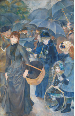 

Old Masters Collection - The Umbrellas By Pierre-Auguste Renoir - Ready To Frame Rolled Digital Art Print On Photographic Paper(27 inch X 18 inch, Rolled)