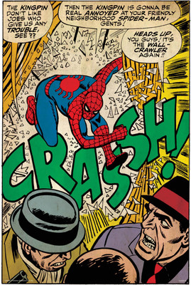 

Spiderman - crash poster (Officially Licensed) Paper Print(36 inch X 24 inch, Rolled)