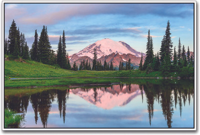 

Lake Reflecting Mountain Paper Print(12 inch X 18 inch)