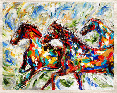 77% OFF on Painting Without Frame Canvas Art(18 inch X 22 inch)